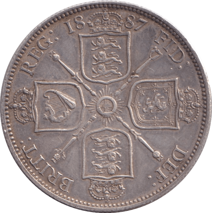 1887 HALFCROWN ( GVF ) - HALFCROWN - Cambridgeshire Coins