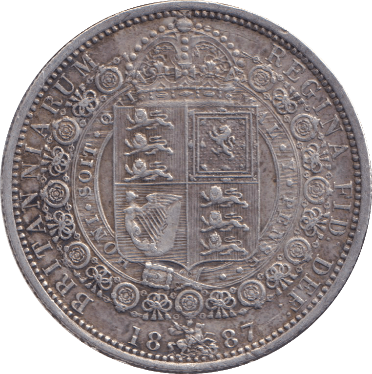 1887 HALFCROWN ( GVF ) - HALFCROWN - Cambridgeshire Coins