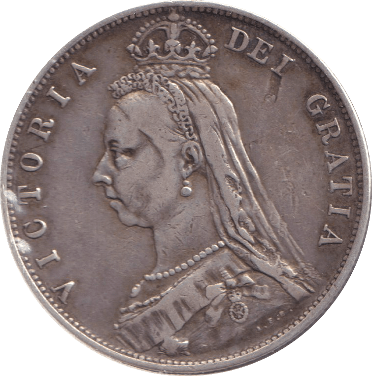 1887 HALFCROWN ( GVF ) - Halfcrown - Cambridgeshire Coins
