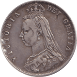 1887 HALFCROWN ( GVF ) - Halfcrown - Cambridgeshire Coins