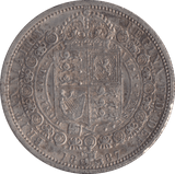 1887 HALFCROWN ( GVF ) - Halfcrown - Cambridgeshire Coins