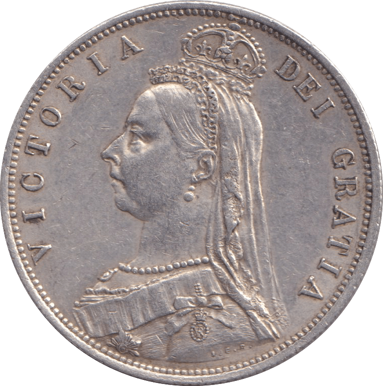 1887 HALFCROWN ( GVF ) - HALFCROWN - Cambridgeshire Coins