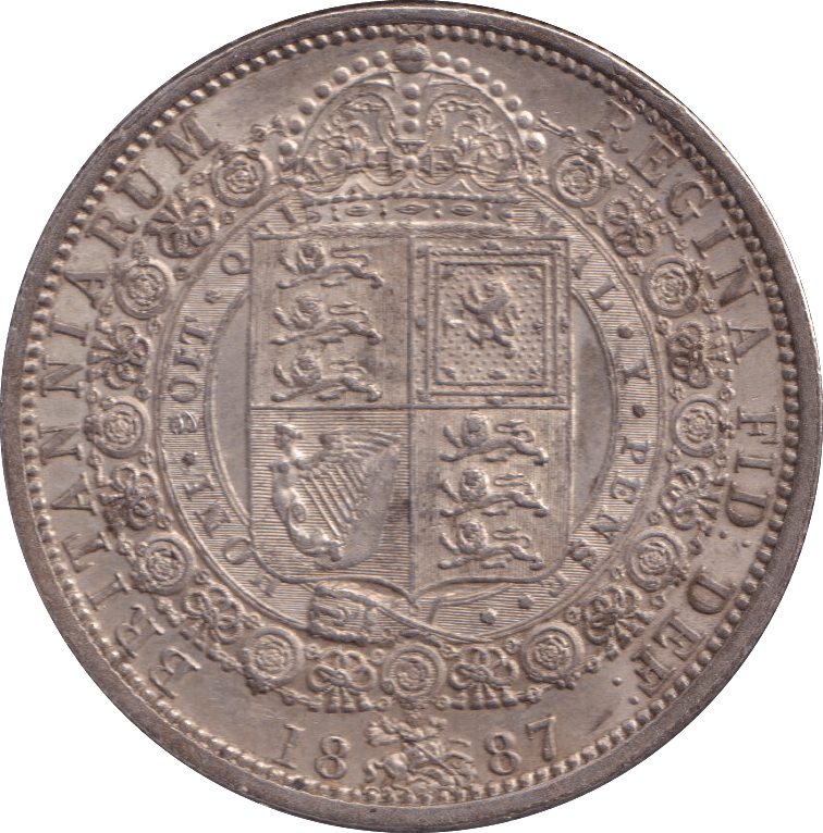 1887 HALFCROWN ( GVF ) - HALFCROWN - Cambridgeshire Coins