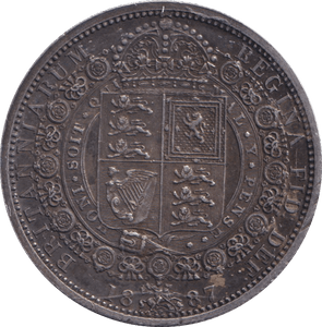 1887 HALFCROWN ( GVF ) - HALFCROWN - Cambridgeshire Coins