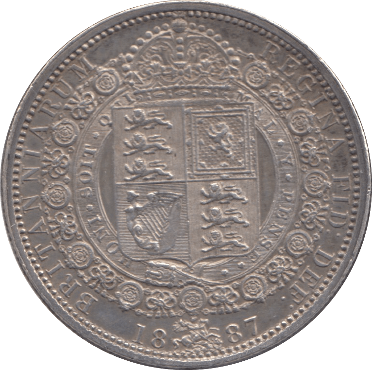 1887 HALFCROWN ( GVF ) - Halfcrown - Cambridgeshire Coins