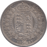 1887 HALFCROWN ( GVF ) - Halfcrown - Cambridgeshire Coins