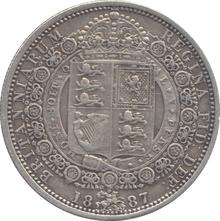 1887 HALFCROWN ( GVF ) - HALFCROWN - Cambridgeshire Coins