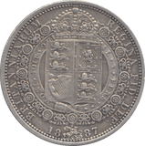 1887 HALFCROWN ( GVF ) - HALFCROWN - Cambridgeshire Coins