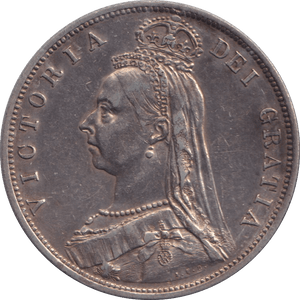 1887 HALFCROWN ( GVF ) - HALFCROWN - Cambridgeshire Coins