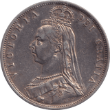 1887 HALFCROWN ( GVF ) - HALFCROWN - Cambridgeshire Coins