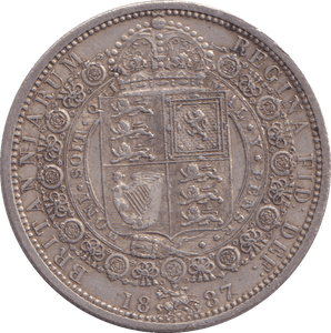 1887 HALFCROWN ( GVF ) - HALFCROWN - Cambridgeshire Coins