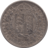 1887 HALFCROWN ( GVF ) - Halfcrown - Cambridgeshire Coins