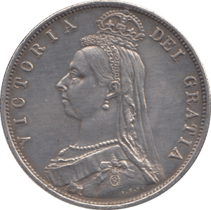 1887 HALFCROWN ( GVF ) - Halfcrown - Cambridgeshire Coins