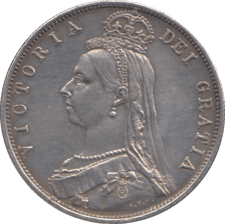 1887 HALFCROWN ( GVF ) - Halfcrown - Cambridgeshire Coins