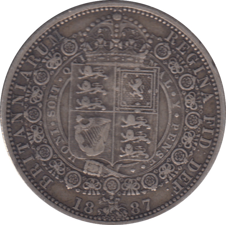 1887 HALFCROWN ( GVF ) - HALFCROWN - Cambridgeshire Coins