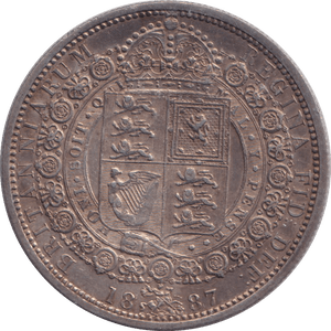 1887 HALFCROWN ( GVF ) - HALFCROWN - Cambridgeshire Coins