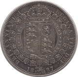 1887 HALFCROWN ( GVF ) - HALFCROWN - Cambridgeshire Coins