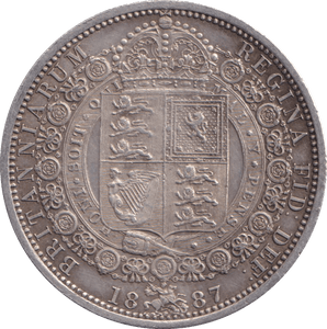 1887 HALFCROWN ( GVF ) - WORLD COINS - Cambridgeshire Coins