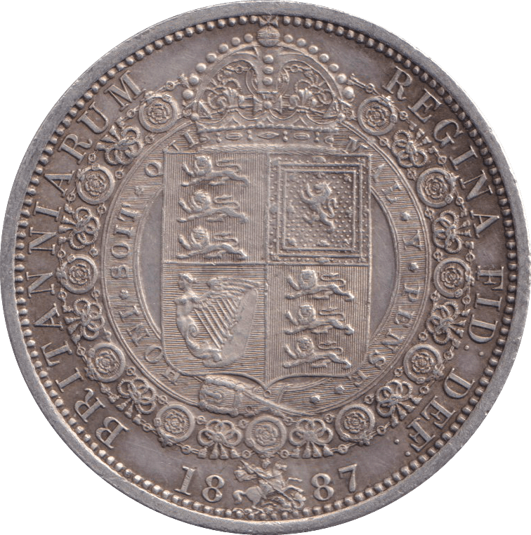 1887 HALFCROWN ( GVF ) - WORLD COINS - Cambridgeshire Coins