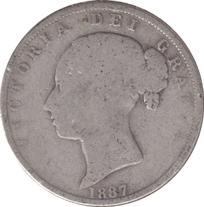 1887 HALFCROWN ( NF ) 1 - HALFCROWN - Cambridgeshire Coins