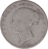 1887 HALFCROWN ( NF ) 1 - HALFCROWN - Cambridgeshire Coins