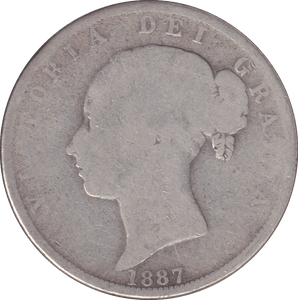 1887 HALFCROWN ( NF ) - HALFCROWN - Cambridgeshire Coins