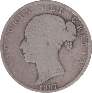 1887 HALFCROWN ( NF ) - Halfcrown - Cambridgeshire Coins