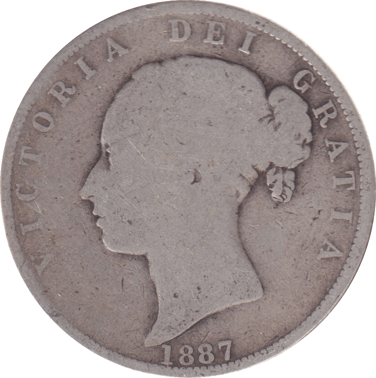 1887 HALFCROWN ( NF ) - Halfcrown - Cambridgeshire Coins