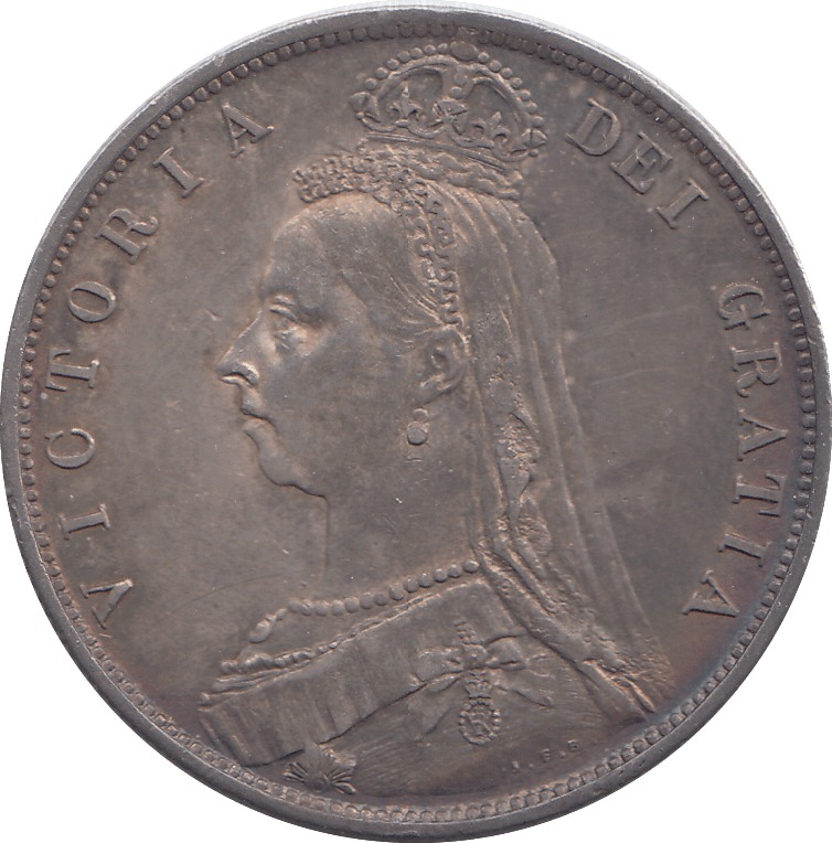 1887 HALFCROWN ( UNC ) 8 - HALFCROWN - Cambridgeshire Coins