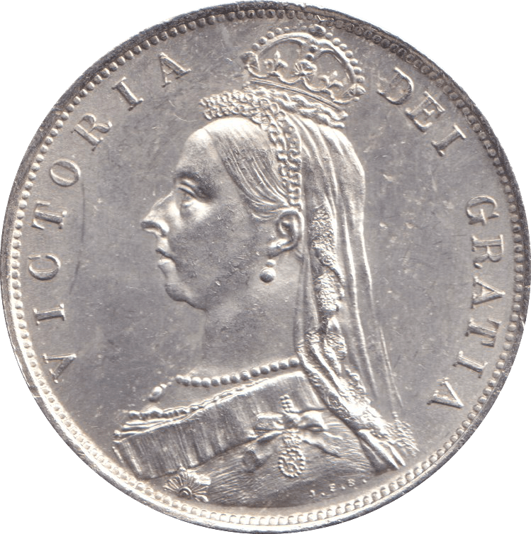 1887 HALFCROWN ( UNC ) - HALFCROWN - Cambridgeshire Coins