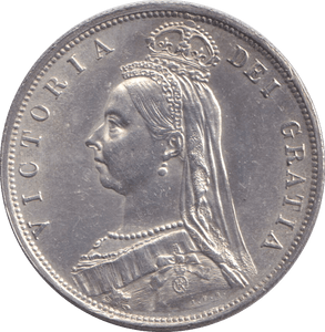 1887 HALFCROWN ( UNC ) - HALFCROWN - Cambridgeshire Coins