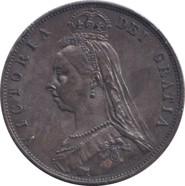 1887 HALFCROWN ( UNC ) - HALFCROWN - Cambridgeshire Coins