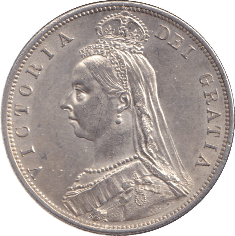 1887 HALFCROWN ( UNC ) - HALFCROWN - Cambridgeshire Coins