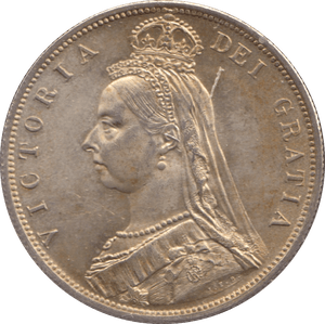 1887 HALFCROWN ( UNC ) - Halfcrown - Cambridgeshire Coins