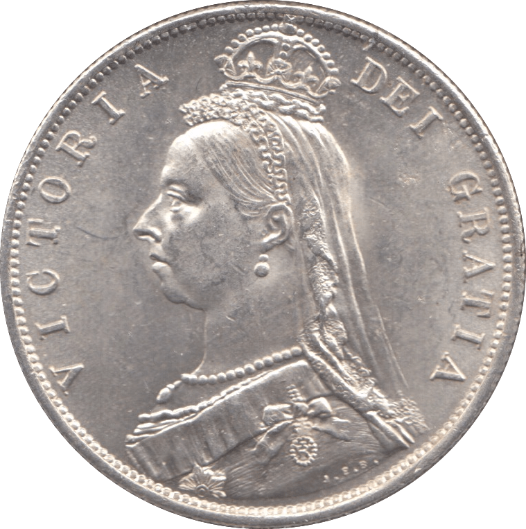 1887 HALFCROWN ( UNC ) - HALFCROWN - Cambridgeshire Coins