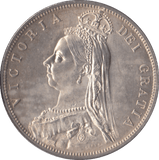 1887 HALFCROWN ( UNC ) - HALFCROWNS - Cambridgeshire Coins