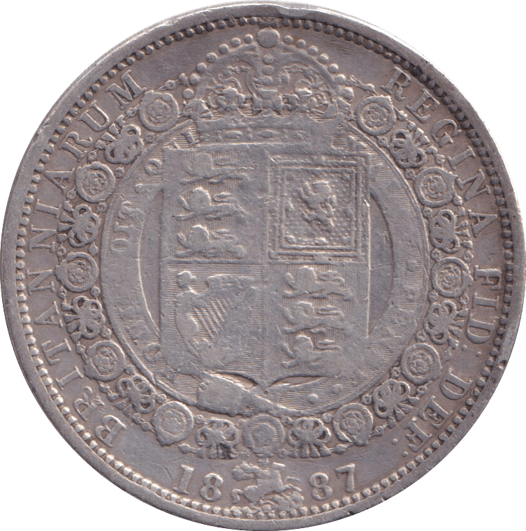 1887 HALFCROWN ( VF ) - HALFCROWN - Cambridgeshire Coins