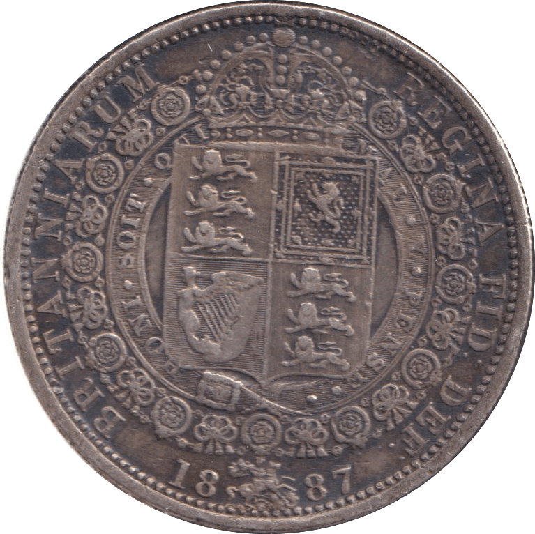 1887 HALFCROWN (VF ) - HALFCROWN - Cambridgeshire Coins