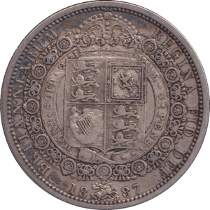 1887 HALFCROWN ( VF ) - HALFCROWN - Cambridgeshire Coins