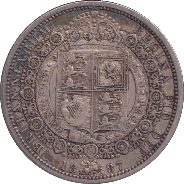 1887 HALFCROWN ( VF ) - HALFCROWN - Cambridgeshire Coins