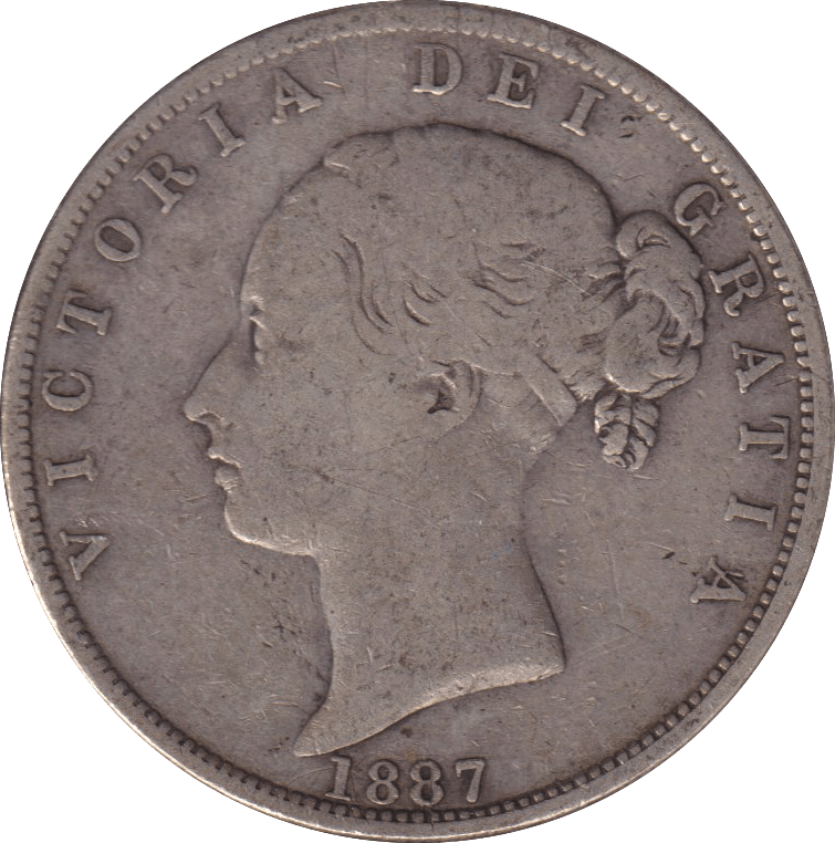 1887 HALFCROWN ( VF ) - HALFCROWN - Cambridgeshire Coins