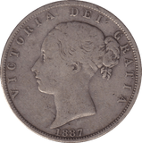 1887 HALFCROWN ( VF ) - HALFCROWN - Cambridgeshire Coins