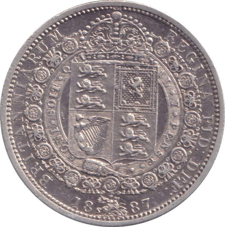 1887 HALFCROWN ( VF ) - HALFCROWN - Cambridgeshire Coins