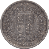 1887 HALFCROWN ( VF ) - HALFCROWN - Cambridgeshire Coins