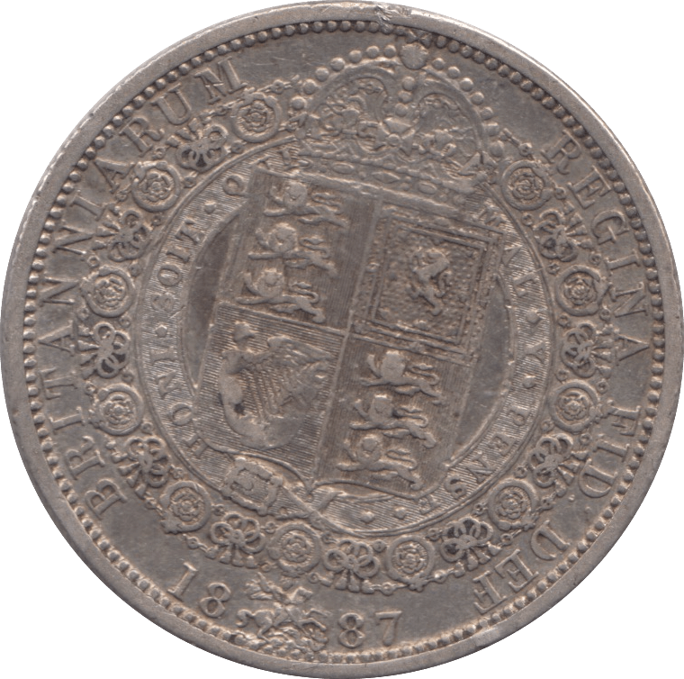 1887 HALFCROWN ( VF ) - HALFCROWN - Cambridgeshire Coins