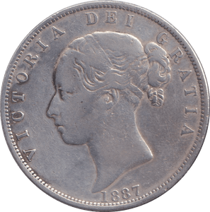 1887 HALFCROWN ( VF ) - HALFCROWN - Cambridgeshire Coins