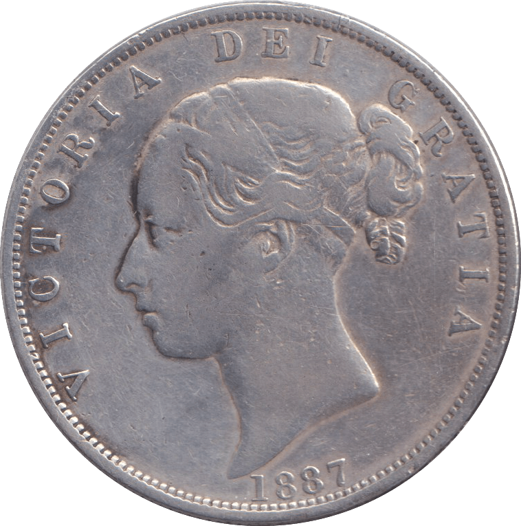 1887 HALFCROWN ( VF ) - HALFCROWN - Cambridgeshire Coins