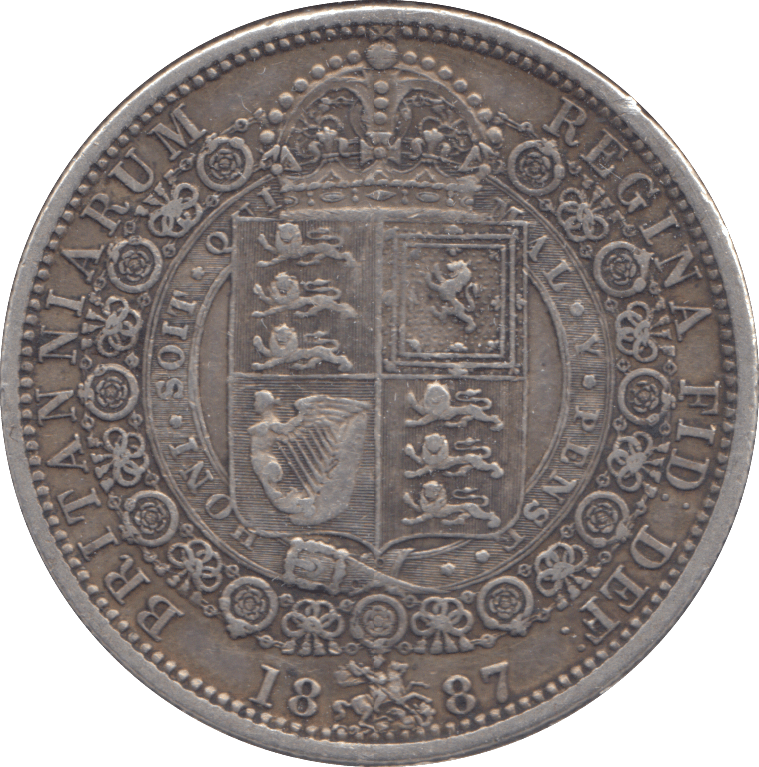 1887 HALFCROWN ( VF ) - HALFCROWN - Cambridgeshire Coins