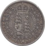1887 HALFCROWN ( VF ) - HALFCROWN - Cambridgeshire Coins