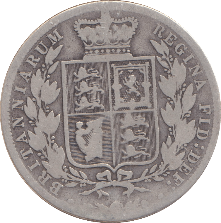 1887 HALFCROWN YOUNG HEAD ( FINE ) - HALFCROWN - Cambridgeshire Coins